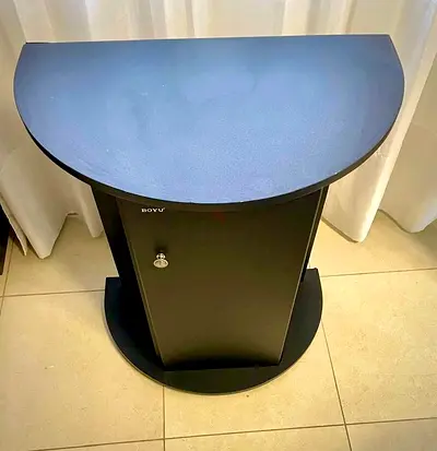 Semi-circle Black Console Table / Hallway Table - Compact