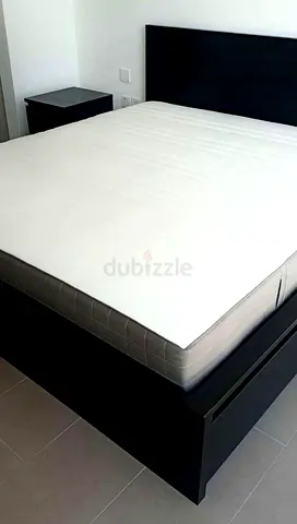 IKEA Malm king size bed frame with mattress perfect condition
