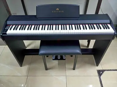 The Steiner DP-400 B (Black) is a popular 88-key weighted hammer-action digital piano designed for