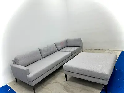 Grey color west elm sofa