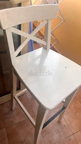 Ikea bar chairs for sale - must go by tomorrow (AED 100 for both)