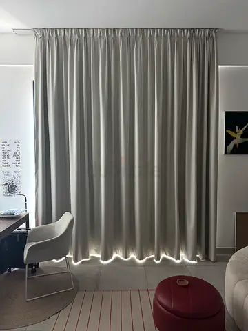 Blackout Curtains with Rail