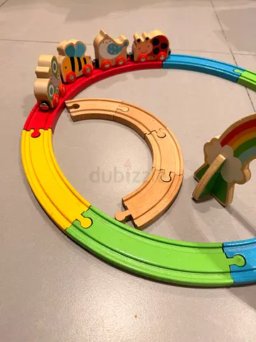 Wooden train toy