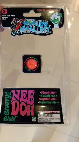 Needoh Worlds Smallest Groovy Glob (squishy stress ball) - New