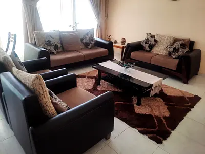 Leather sofa set - 3+2+1+1 (7 seater)