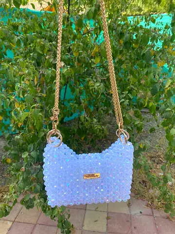 Brand new handmade crystal bag