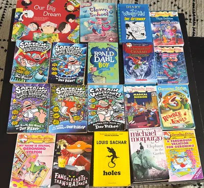 Collection of Childrens Fiction Books - Captain Underpants, Geronimo Stilton, and more