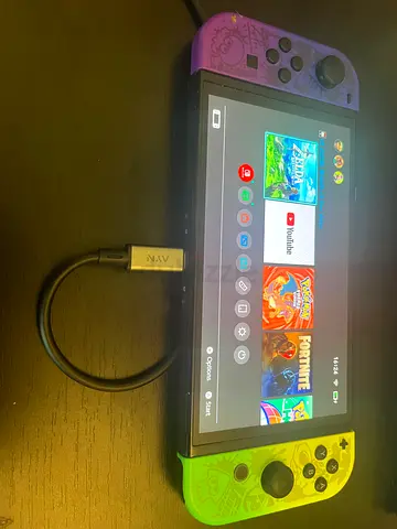 Nintendo switch Oled splatoon special edition with pro controller