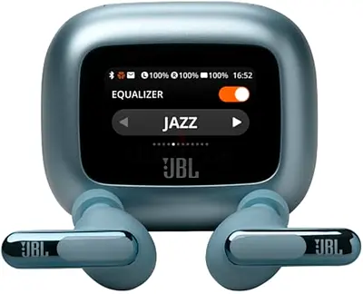 JBL Live Beam 3 True Wireless ANC Earbuds Blue — Mint Condition + Smart Charging Case | AED 200