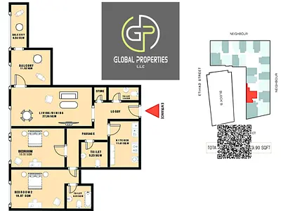 Rare Find: Sprawling 2BHK + Large Study Room | Gulfa Towers | 01 series| BLOCK-A | Ajman | 51 Month Post-Handover Plan | Pay AED 9,830 Per Month