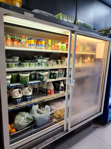Commercial Glass Door Display Refrigerator - Double Sliding Doors