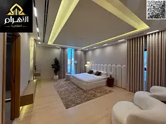 A luxurious villa with a modern design and luxurious touches, located in a strategic area in Ajman,