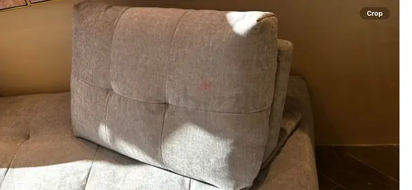 Light grey fabric sofa bed - good condition