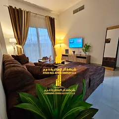 Two-bedroom apartment with a living room, newly furnished, for monthly rent in Ajman - Corniche - be