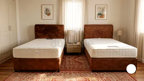 remium Fabric Bed – 120 × 200 cm Brand new 120 × 200 cm fabric bed with a stylish upholstered headbo