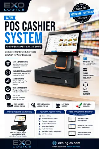 New-67T All-in-One POS System for Supermarket  Retail Shop Restaurants
