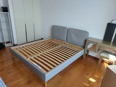 Like New Full/Double Bed Frame With Mattress - IKEA Sagesund