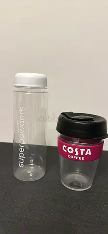 Set of 2 Reusable Drink Bottles - Superpowders  Costa Coffee Cups