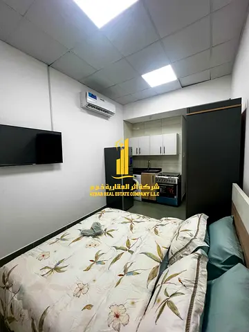 فرصة ذهبية أفخم استوديو مفروش بالكامل للإيجار الشهري شامل كافة الفواتيرخلف ابراج النعيمية     – عجمان ✨