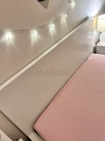 IKEA Malm queen  bed frame with mattress. good condition