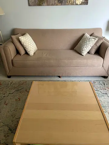 Beige 5-seater sofa set in good condition