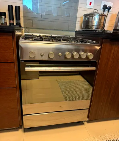 Stainless Steel Free Standing Gas Cooker with Oven