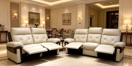 Sofa Recliner Pure Leather Set 3+2