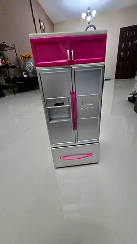 Toy plastic mini refrigerator toy for pretend play