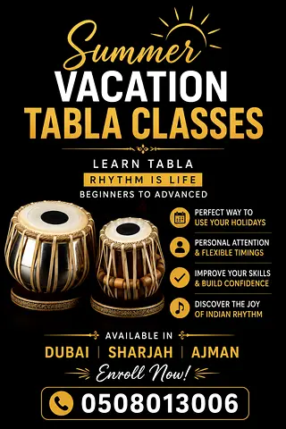Summer vecation Tabla classes