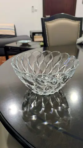 Clear Cut Glass Decorative/Serving Bowl - Excellent Condition