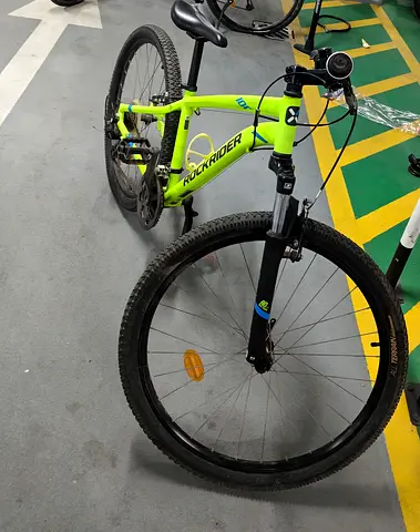 Decathlon Rockrider ST 100 Mountain Bike Yellow  Grey