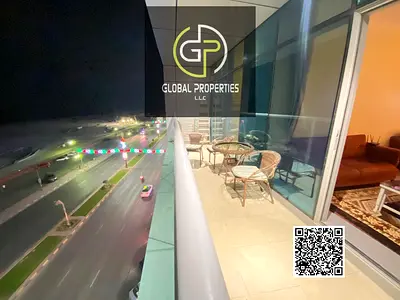 للبيع | شقة غرفة وصالة – أبراج ريزيدنس 🏢 بانوراما كاملة على البحر 🌅 – مساحة وبلكونة كبيرة 💎