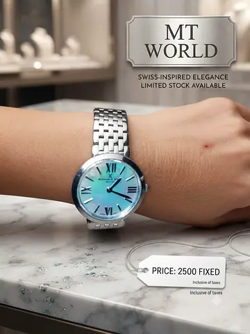 MT World Ladies Stainless Steel Watch - Blue Dial, Swiss-inspiredThalia Ladies Bernhard H. Mayer BM