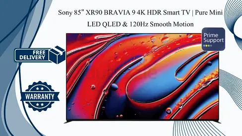 Sony 85 Inch XR90 BRAVIA 9 4K HDR Smart TV | Pure Mini LED QLED  120Hz Smooth Motion