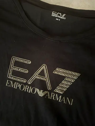 Black EA7 Emporio Armani T-shirt - Size S