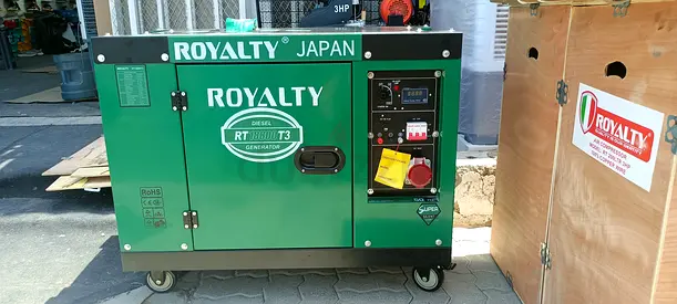 Royalty RT18800T3 Electric Generator - 9kW, 220V380v (Good Condition) 3 Phase