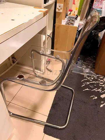 Set of Study table witht clear acrylic chair