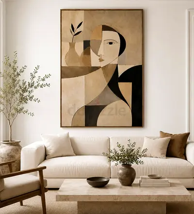 Nordico Casa Oversized Luxury Abstract Wall Art | Framed Statement Piece 90x135 cm