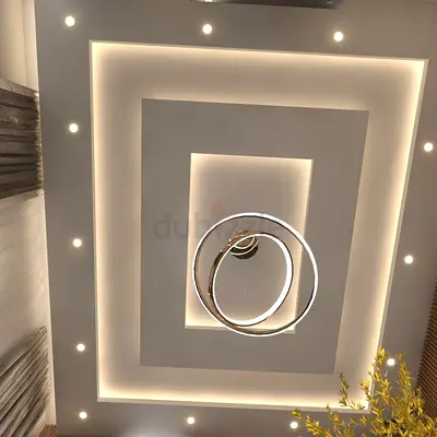 Decorative Ceiling Design  Gypsum Works Dubai