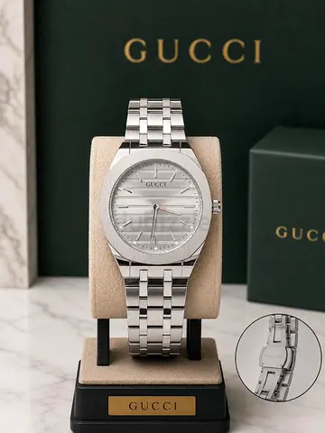 Gucci mens watch with box