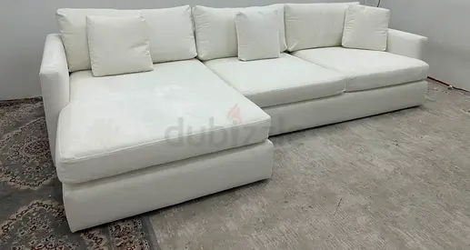 As perfect condition cratebarrel lshape sofa
