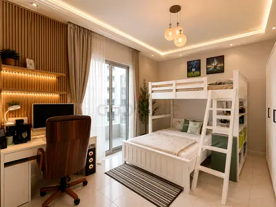 White loft Bed Set