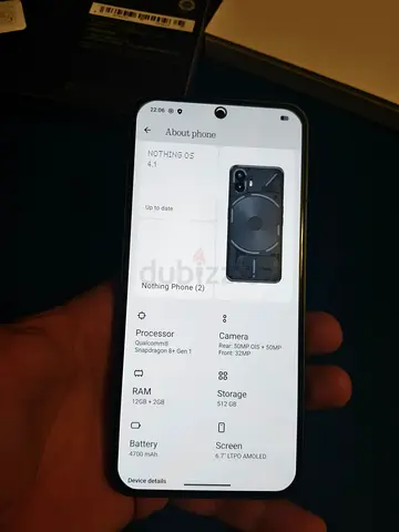 Nothing Phone 2 512gb 16gb ram with box like new Dual sim neat and clean