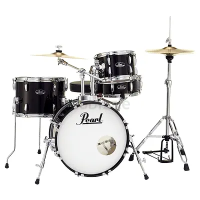 Pearl Roadshow 4-pcs Drum Set 1812B/1007T/1410F/1350S with Cymbal  Hardware Jet