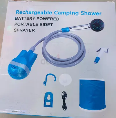 Rechargeable Battery Powered Portable Camping Shower / Bidet Sprayer