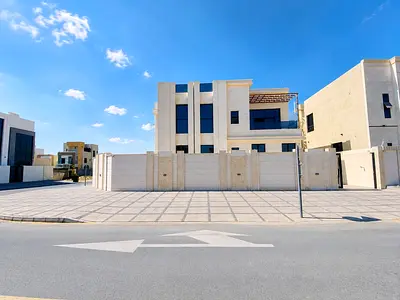 للبيع فيلا زوايه شارعين  في الحليو2 عجمان _ 4 غرف ماستر وصالتين ومجلس وغرفه خادمه _ تملك حر لجميع الجنسيات _ شامل رسوم التسجيل
