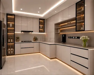 Modern Kitchen Makeover  Custom Renovation Dubai
