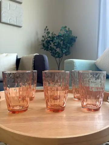 Set of 6 Colored Glasses from JYSK