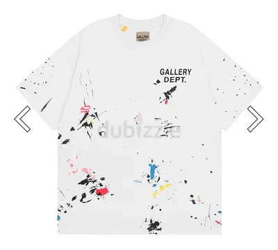 Gallery Dept. white paint-splatter oversized T-shirt