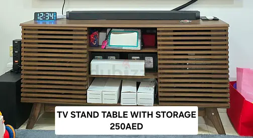 TV STAND TABLE WITH STORAGE